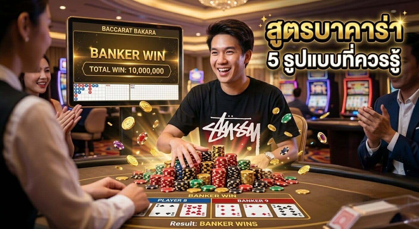 สูตรเดินเงินบาคาร่า 5 รูปแบบที่ใช้ได้จริง ฉบับปี 2026 เลือกสูตรไหนให้รอดทุกเดือน